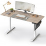 Elektriskt Höjdjusterbart Skrivbord 140 X 60 x 72-120 cm - Greige/Vit