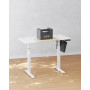 Elektriskt Höjdjusterbart Skrivbord 120 x 60 x 72-120 cm - Vit/ek