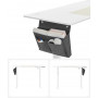 Elektriskt Höjdjusterbart Skrivbord 120 x 60 x 72-120 cm - Vit/ek