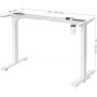 Höj- och sänkbart stativ - Ram till skrivbord (115-147) x 60 x (71-112) cm - Vit
