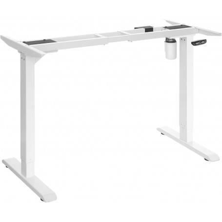 Höj- och sänkbart stativ - Ram till skrivbord (115-147) x 60 x (71-112) cm - Vit