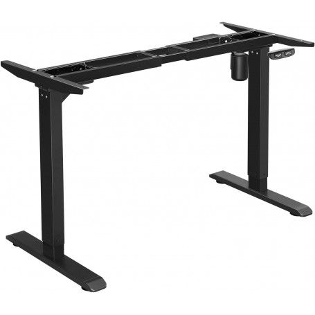 Höj- och sänkbart stativ - Ram till skrivbord (115-147) x 60 x (71-112) cm - Svart