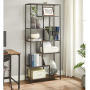 6-Vånings Bokhylla - Förvaringshylla 80 x 30 x 180 cm - Vintage Brun