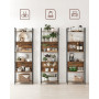 Bokhylla med 6 Hyllor Industriell Vintage Brun 60 x 24 x 186 cm