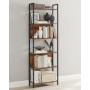 Bokhylla med 6 Hyllor Industriell Vintage Brun 60 x 24 x 186 cm
