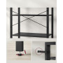 6-Vånings Bokhylla 80 x 30 x 186 cm Industriell Svart