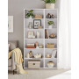 Bokhylla med 6 Hyllplan 60 x 24 x 178,5 cm Klassisk Vit