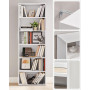 Bokhylla med 6 Hyllplan 60 x 24 x 178,5 cm Klassisk Vit