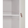 Bokhylla med 6 Hyllplan 60 x 24 x 178,5 cm Klassisk Vit