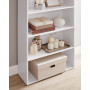 Bokhylla med 6 Hyllplan 60 x 24 x 178,5 cm Klassisk Vit