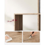 Steg Bokhylla med 10 Fack Rumsavdelare Karamell Brun 129,5 x 29 x 129,5 cm