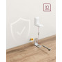 Steg Bokhylla med 10 Fack Rumsavdelare Karamell Brun 129,5 x 29 x 129,5 cm