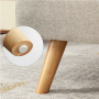 Bäddsoffa 3 Sits Beige Linnetyg 175 x 83 x 76 cm
