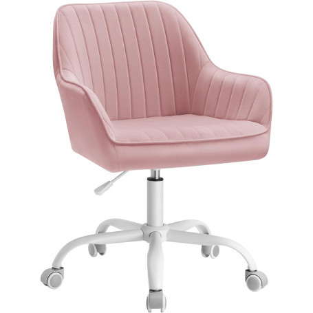 Kontorsstol Fåtölj Rosa Sammet