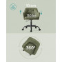 Kontorsstol Fåtölj Grön