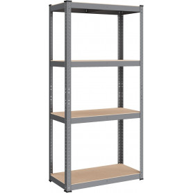 Heavy-Duty Förvaringshylla 80 x 40 x160 - 520 kg - Grå