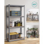 Heavy-Duty Förvaringshylla 80 x 40 x160 - 520 kg - Grå