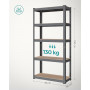 Heavy-Duty Förvaringshylla 75 x 30 x 150 cm 650 kg