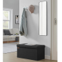 Sittbänk med förvaring 76 x 38 x 38 cm Svart