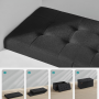 Sittbänk med förvaring 76 x 38 x 38 cm Svart