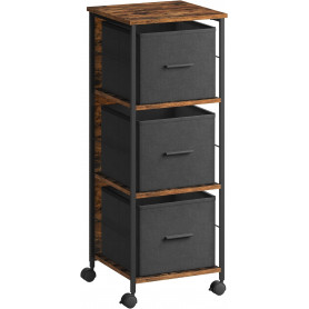 Lådhurts Arkivskåp med 3 tyglådor 37,5×38,5×98,5 cm spånskiva & stå...