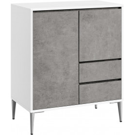 Förvaringsskåp / Skänk Grå Marmormönstrad 70 x 40 x 85 cm