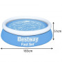 Uppblåsbar Barnpool Bassäng 183 x 51 cm