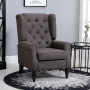 Relax Fåtölj Knappstoppad Retro Brun 74 x 86 x 102 cm
