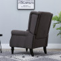 Relax Fåtölj Knappstoppad Retro Brun 74 x 86 x 102 cm