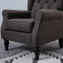 Relax Fåtölj Knappstoppad Retro Brun 74 x 86 x 102 cm