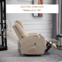 Massagefåtölj - Avslappningsstol Beige Läder 82 x 97 x 110 cm
