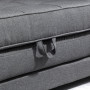 Bäddsoffa 2-sits hopfällbar soffa Grå