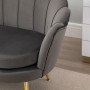 Elegant Loungesoffa 2-sits Glamour Sammet Grå