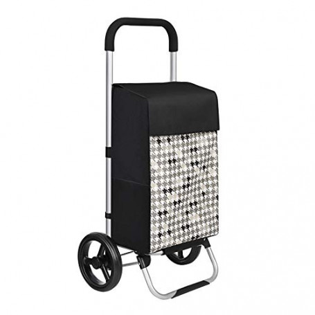 Shoppingvagn 40 L Tysta Hjul Svart