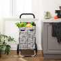 Shoppingvagn 40 L Tysta Hjul Svart