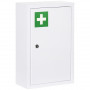 Medicinskåp Låsbart Metall Vit 30 x 14 x 46 cm