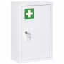 Medicinskåp Låsbart Metall Vit 30 x 14 x 46 cm