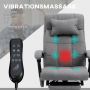Ergonomisk Kontorsstol med Massage och Värme Grå