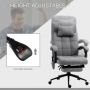 Ergonomisk Kontorsstol med Massage och Värme Grå