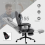 Ergonomisk Kontorsstol med Massage och Värme Grå