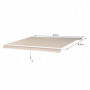 Justerbar Markis 4,5 x 3 m med Vev Beige