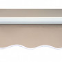 Justerbar Markis 4,5 x 3 m med Vev Beige