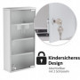 Vägg Medicinskåp med Lås Silver 30 x 12 x 60 cm