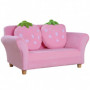 Barnsoffa 2-sits Jordgubb Form Rosa 90 x 53 x 48 cm