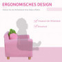 Barnsoffa 2-sits Jordgubb Form Rosa 90 x 53 x 48 cm