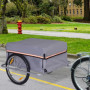 Lastvagn för Cykel 40 kg med överdrag Grå