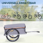 Lastvagn för Cykel 40 kg med överdrag Grå