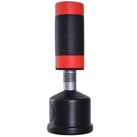 Boxningssäck Stående XL Boxningsdummy Höjdjusterbar 158 - 186 cm Röd