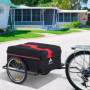 Cykel- och Lastvagn 40 kg 140 x 88 x 60 cm Svart