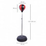 Stående Boxningsboll med Handskar 125 - 145 cm (H)